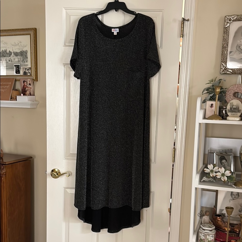 Elegant Black and Gray Women's Dress